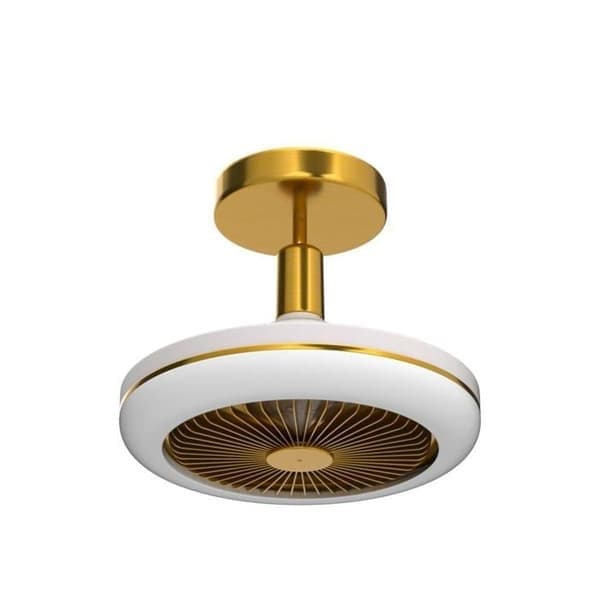 Takvifte med lys, 30W, dimbar LED, fjernkontroll, E27-sokkel, 3 hastigheter, stillegående