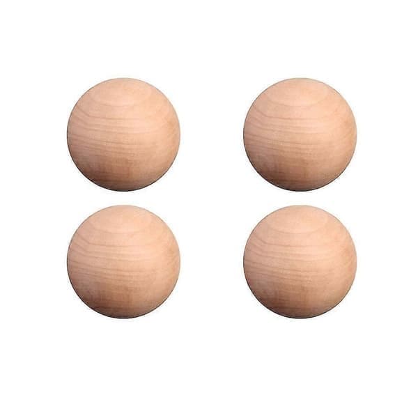 5 stk 4 cm diameter treperler DIY runde perler umalt perlehåndverksmateriale, sying