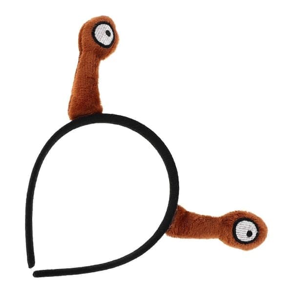 Sneglehodeplagg Antenne Pannebånd Barn Cosplay Rekvisitt 18.50X16.50X1.30CM Kaffestoff 1Stk