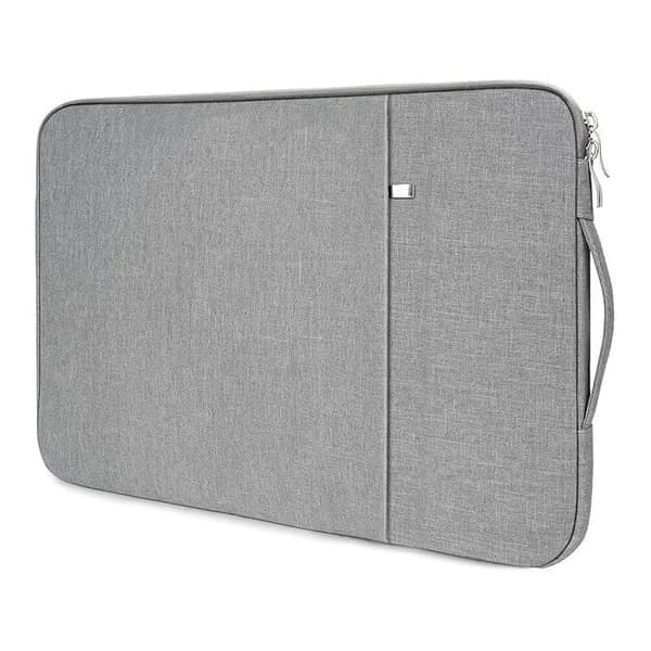 Laptopveske for 15,6-tommers bærbare datamaskiner, grå, vanntett, støtsikker, ripebestandig, sprutsikker