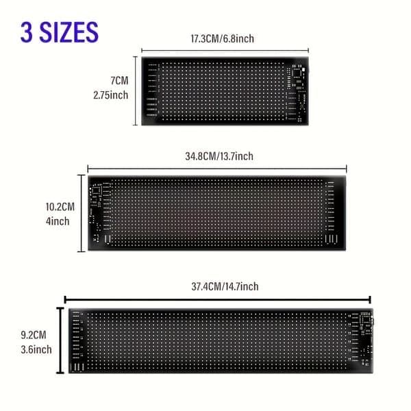 LED Pixel Mjuk Skärm, Programmerbar, App-styrd, Vägg-/bordslampa, Heminredning/Julklappar, 16*32 (7*17.3 cm) 16*32 (7*17.3 cm)