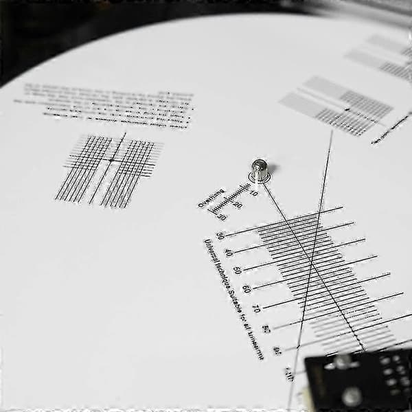 Anti-Skating Kalibreringsskive Phono Pickup Justering Prototype Pladespiller Justering