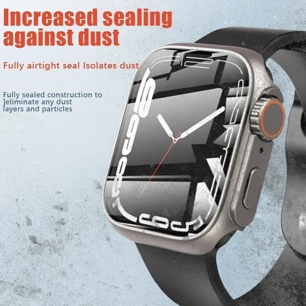 Klockfodral med skärmskydd för Apple Watch 44mm, Silver Silver 44mm