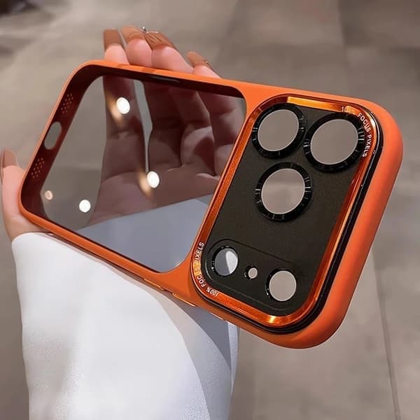 Genomskinligt mobilskal för iPhone 16 Plus, stötsäkert, mörklila Deep Purple iPhone 16 Plus