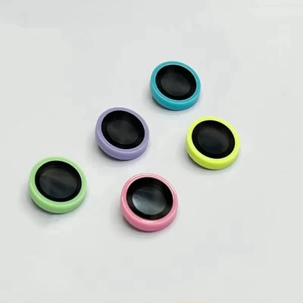 Självlysande kameraskydd kompatibelt med iPhone 16 Pro Max 15 Plus Night Glow Ring+Linsglas kompatibelt, Blå, 16 Plus (2 st) Blue 16 16plus(2pcs