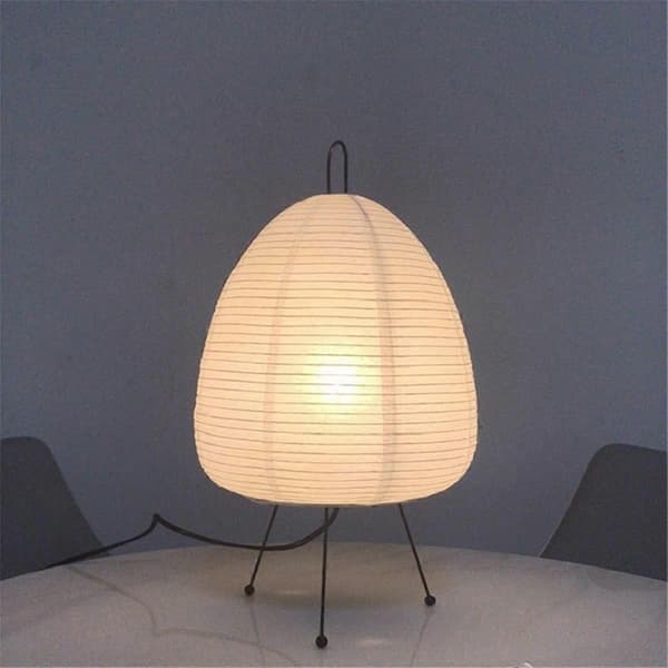 Japansk rispapirlanterne LED bordlampe stativ gulvlampe, EU-plugg