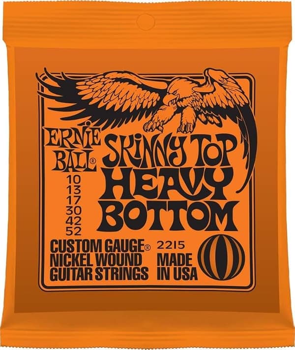 Ernie Ball Mighty Slinky nickelpläterade strängar för elgitarr, storlekar 8.5-40 (P0228) Mighty (8.5-40)