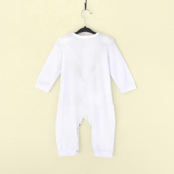 Spädbarn Pojkar Barn Formell Kostym Smoking Romper Fest Bröllop Jumpsuit Black White 2-3 Years
