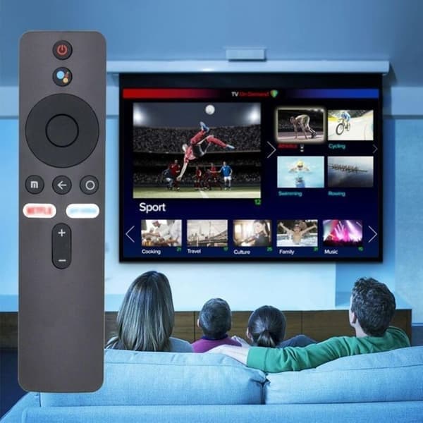 Erstatningsfjernkontroll for Xiaomi TV Stick / Xiaomi Box 4S 4K, kompatibel med Bluetooth og stemmestyring