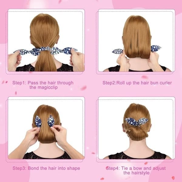 6x Magic Bun StylTool, Hårstylingverktøy, Hårknute, Krølltang for Hårknuter, Stylingverktøy
