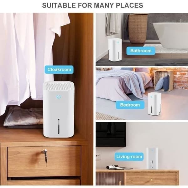 Avfukter, 850 ml modell, stillegående, 300 ml/dag, 40W