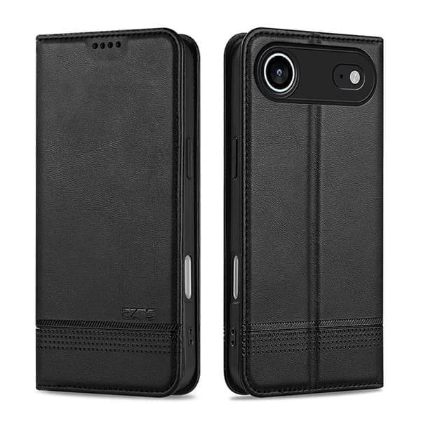 Skinndeksel til iPhone 12 Pro Max, MagSafe-kompatibelt, magnetisk, kortholder, svart Black iPhone 12 Pro Max