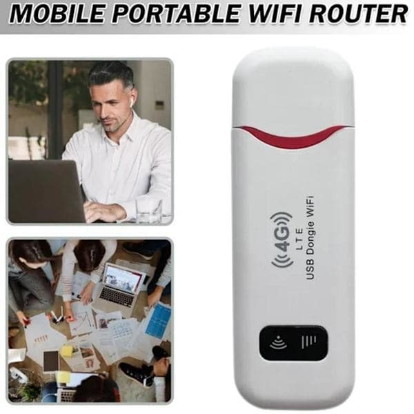 150 Mbps 4G LTE WIFI USB Dongle Mobilt Bredbåndsmodem Ulåst SIM-kort P6W0