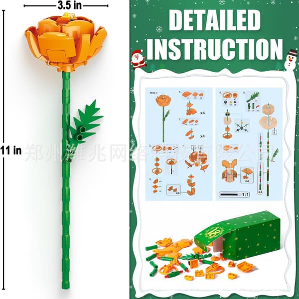 Blombukett Byggklossar Kit - Suckulentbukett Succulent Bouquet