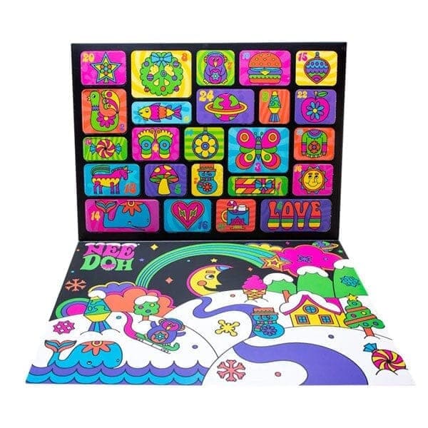 Nee Doh Squishmas Groovy Glob 2025 Fidget Toy Julekalender (24 stk)