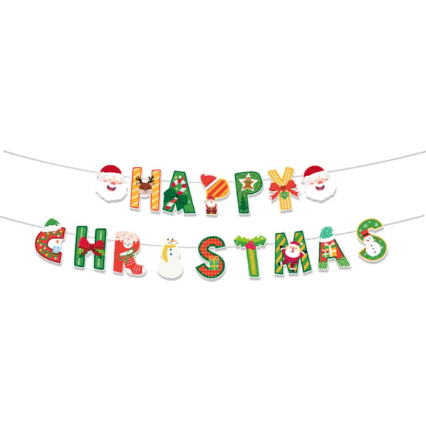 Julefestdekorasjon Hengende Rekvisitt - Formet Banner C Shaped Banner C