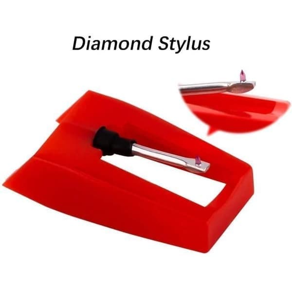 6 stk. platespillernåler, stift, erstatning, safir, diamant, vinylplatespiller