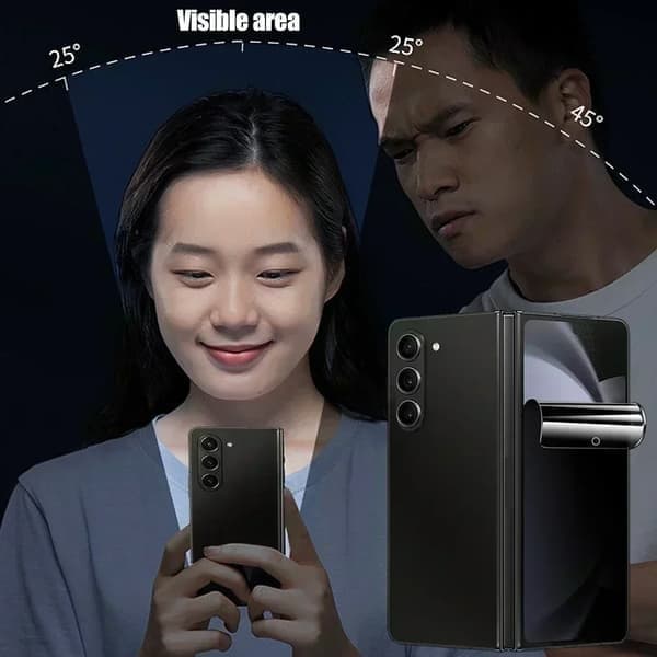Hydrogel-skjermbeskytter for Samsung Galaxy Z Fold 3, personvern, innside og front Inside and Front For Galaxy Z Fold 3