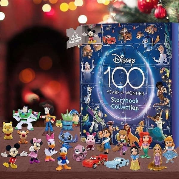 Julekalender, 2026 Anime Disney Tilbehør Julekalender Mickey Mouse Figur Dukke 24-dages nedtællingskalender