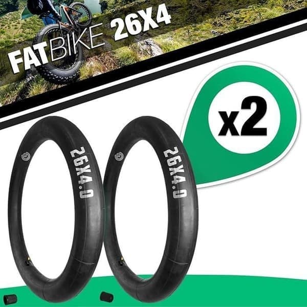 Innerslang, 26x4, Schrader-ventil (rak), kompatibel med fatbikes och mountainbikes