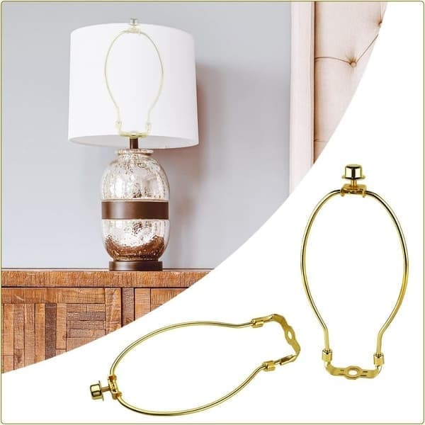 2 stk. lampeskjermharpeholder bord- og gulvlamper