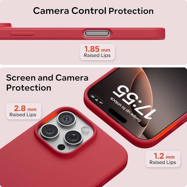 iPhone 16 Pro Deksel Flytende Silikon, Støtsikkert Deksel Kompatibelt med iPhone 16 Pro Deksel Mykt, Full Beskyttelse Deksel (Blå) Blå iPhone 16 Pro Blue iPhone 16 Pro