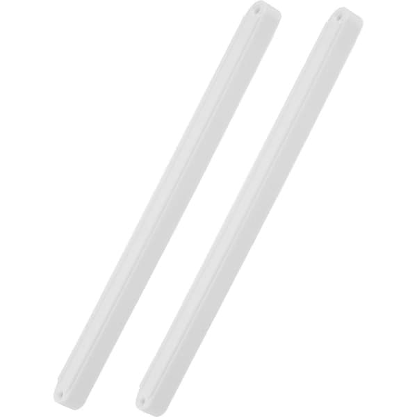 2 stk skuffeskinner i plast, skuffeskinner til skap, glatte skuffeskinner til kjøkkenkommode, hvite 30.00X1.60X1.40CM
