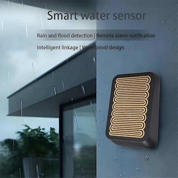 Zigbee Smart Regnsensor för Utomhus Trådlös Regndetektion Vattentät, Zigbee Hub Krävs, Länkbar