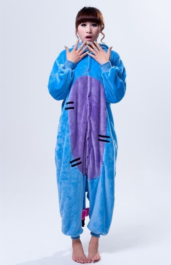 Fancy Cosplay Kostym Onesie Pyjamas Vuxen Nattkläder Åsna V, S S