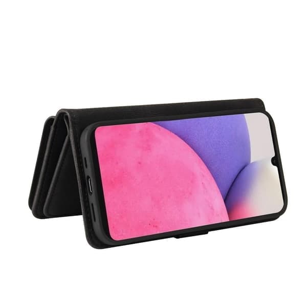SKALO Samsung A33 5G Stor Pung 17-RUM Pung Etui - Sort Sort