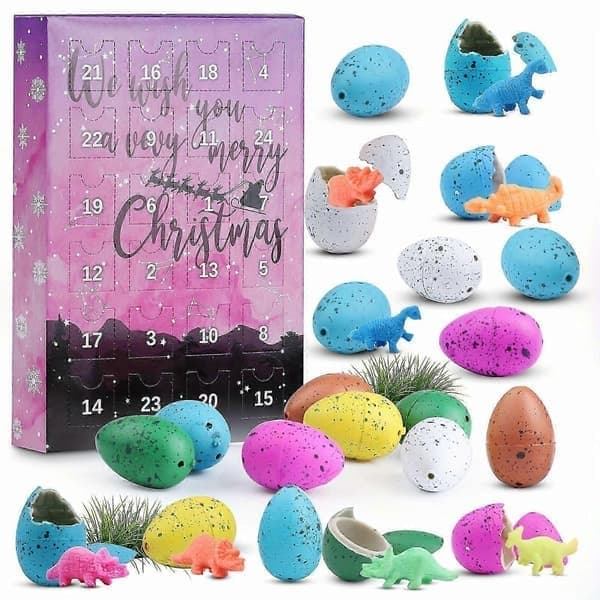 2026 Halloween-dekorasjoner Halloween-adventskalender 24 dinosaur-egg