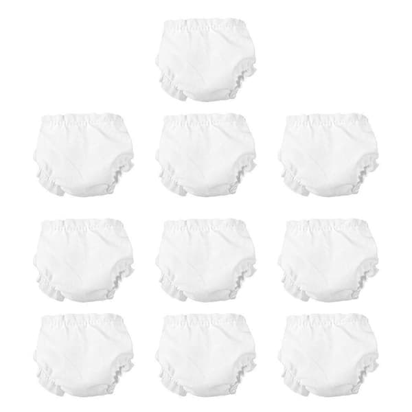 10x docka babyblöja underkläder kläder för 10-tums docka minitrosor
