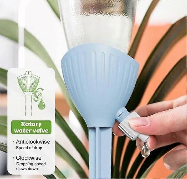 Plantevanningssystem for potteplanter, selvvannende pigger for automatisk plantesystem