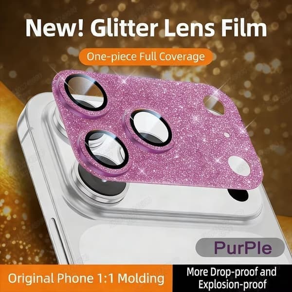Mobilskal för iPhone 15 Plus, Glitter, LILA PURPLE iPhone 15 Plus