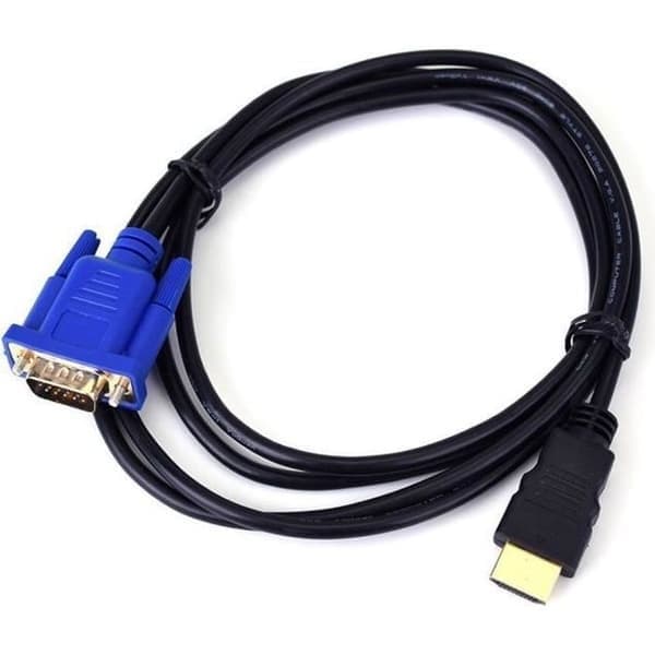 HDMI han til VGA han videokonverteringsadapterkabel til DVD HDTV 1080P PC, 1,8M