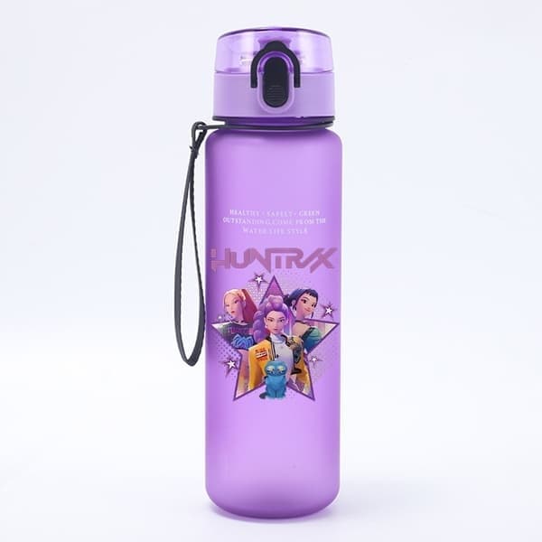 K-Pop Devil Hunter Söt Vattenflaska med Stor Kapacitet, för Sommarsport, Tecknad Design, LMNT134 LMNT134