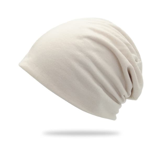 5-pack Slouchy Baggy Beanie Chemo Mössa, Khaki + Svart + Grå + Vinröd + Lila