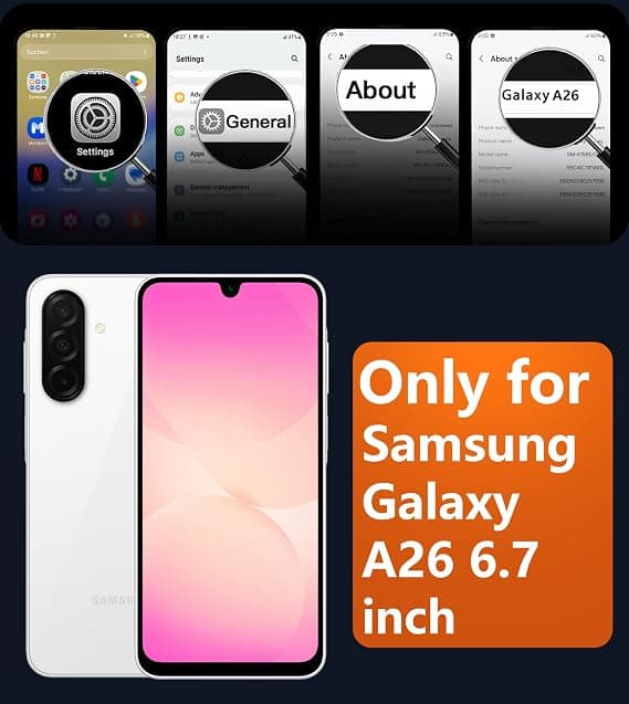 FNTCASE til Galaxy A26 5G-deksel, magnetisk matt gjennomskinnelig, fallbeskyttelse i militærklasse, slankt robust støtsikkert deksel Light pink