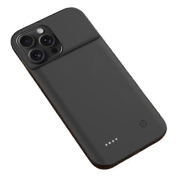 Kompatibel med iPhone 15 Pro Max Bärbar Batteripack 6800mAh Laddningsfodral Utökat Batteritelefonfodral