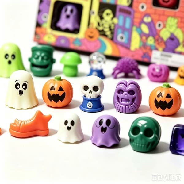 Shounie Halloween Spöke Pumpa Squishy Nedräkningsset Standard