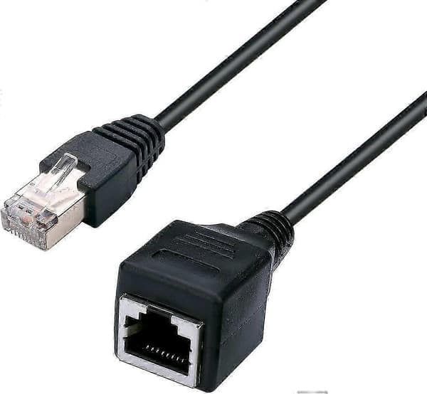 Ethernet forlængerkabel Netværkskabel RJ45 forlængerkabel 1FT/30CM 2 stk., Størrelse 0.3M 0.3M