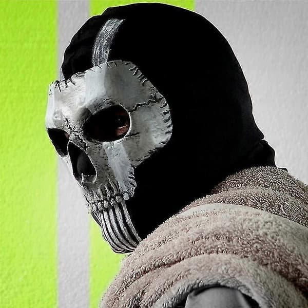 Ghost Maske V2, Operator Mw2 Airsoft Cod Cosplay Airsoft Taktisk Hodeskalle Fullmaske -CLJR