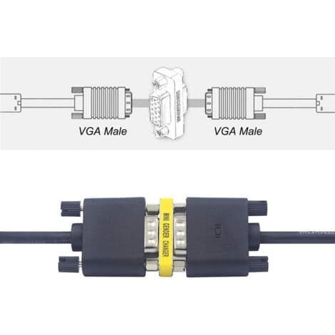 VGA hunn til hunn video 720p adapter forlengelseskabel TV C-058