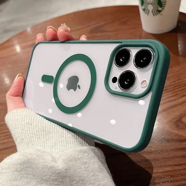 Gjennomsiktig mobildeksel for iPhone 17, MagSafe-kompatibelt, magnetisk, transparent Transparent For iPhone 17