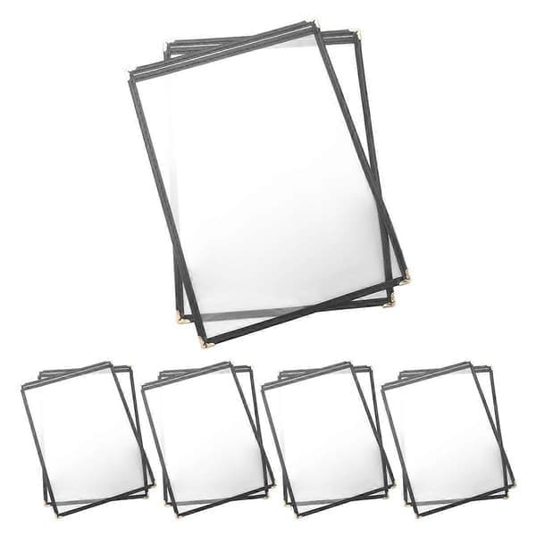 10-pack menyhållare, ensidig, 2 vyer, passar 8,5 x 11 tums papper, restaurangmenyhållare