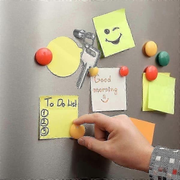 6 stykker metalmagnet nøglering magnetisk nøglering lomme nøglering magnetholder med splitring