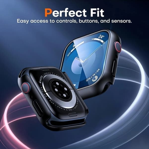 Kellon suojakuori näytönsuojalla Apple Watch 46mm (Series S10), 2 kpl punainen 2 Red 46MM(Series S10)