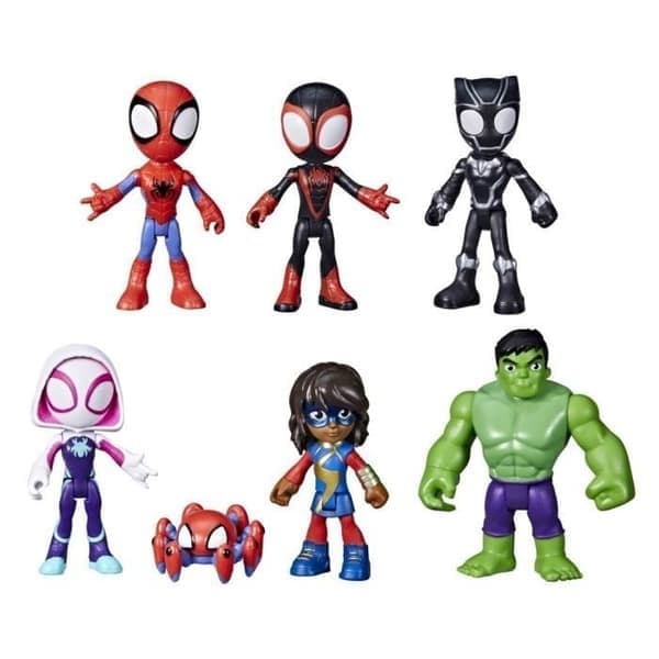 Spidey 7 samlefigurer, Marvel Spidey og hans fantastiske venner, 3 år og oppover Bxz