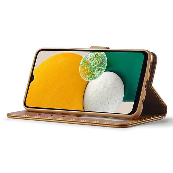 Læder-pung-etui til Samsung Galaxy A23, Gul LCxnw Yellow LCxnw Galaxy A23