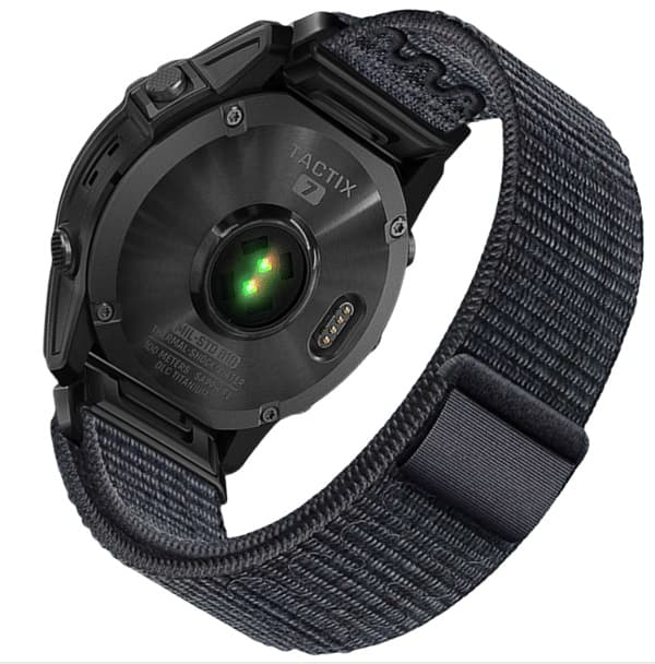 Garmin Fenix 5/6/7X Pro Nylon tarranauhahihna, 22mm 26mm